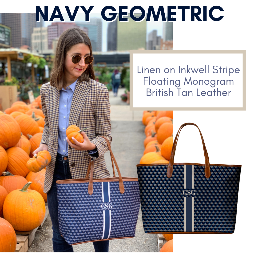 Navy Geometric St. Anne