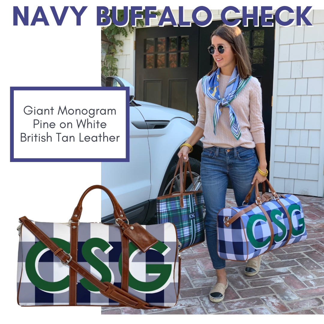 Navy Buffalo check