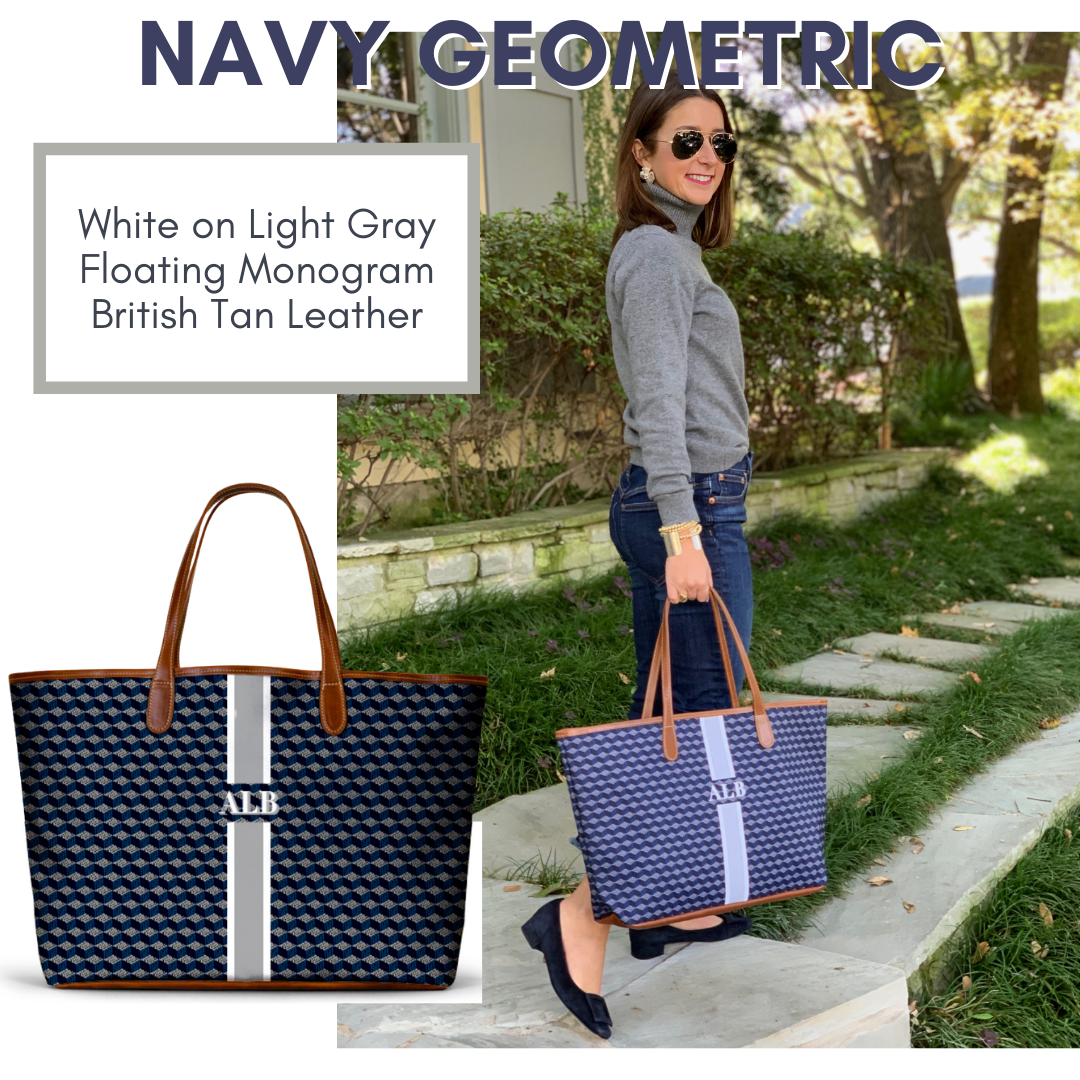Navy Geometric St. Anne